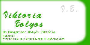 viktoria bolyos business card